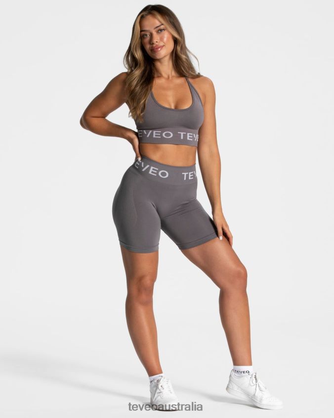 Clothing TEVEO Signature Scrunch Short Graphite Women 2HL08D193