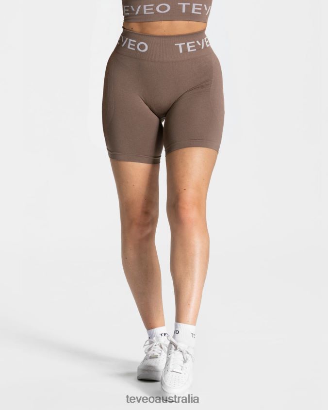Clothing TEVEO Signature Scrunch Short Mocha Women 2HL08D192