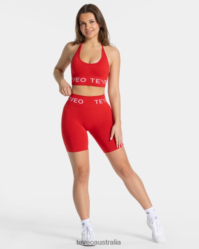 Clothing TEVEO Signature Scrunch Short Red Women 2HL08D187