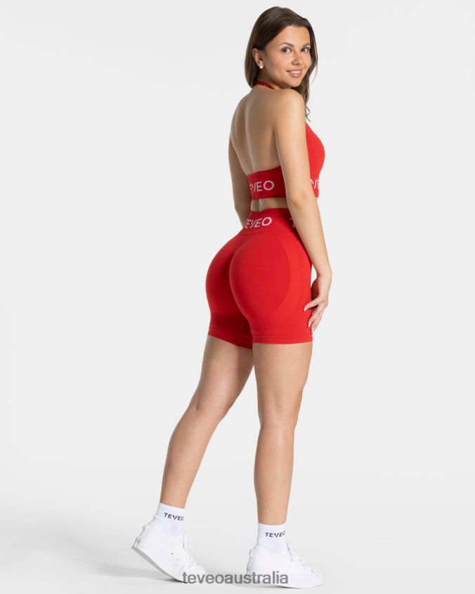 Clothing TEVEO Signature Scrunch Short Red Women 2HL08D187