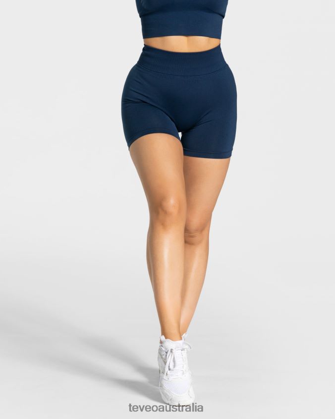 Clothing TEVEO Statement Scrunch Short Dark Blue Women 2HL08D231