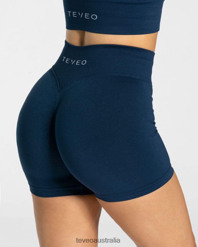 Clothing TEVEO Statement Scrunch Short Dark Blue Women 2HL08D231