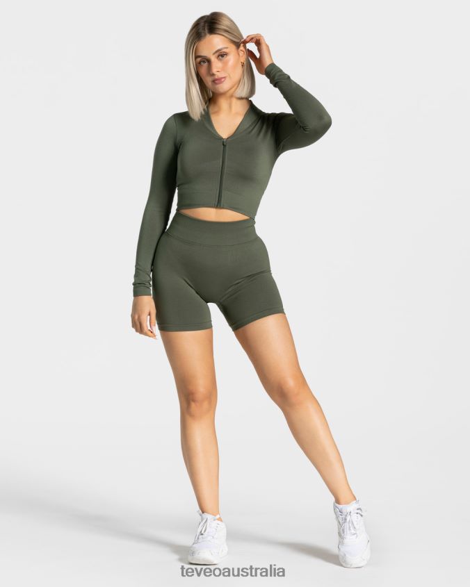 Clothing TEVEO Statement Scrunch Short Khaki Women 2HL08D237