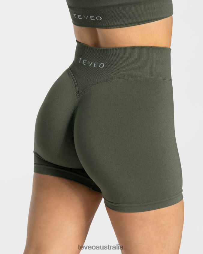 Clothing TEVEO Statement Scrunch Short Khaki Women 2HL08D237