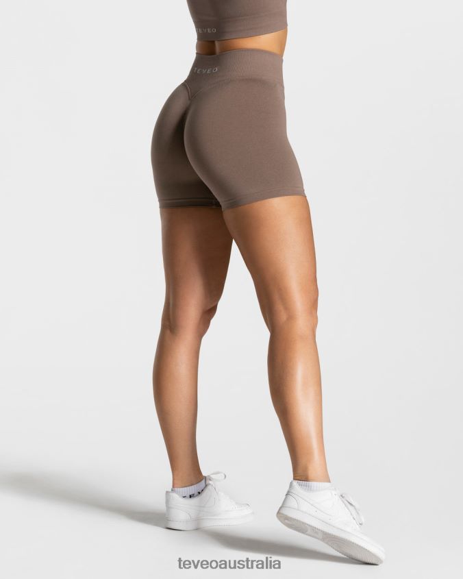 Clothing TEVEO Statement Scrunch Short Mocha Women 2HL08D238