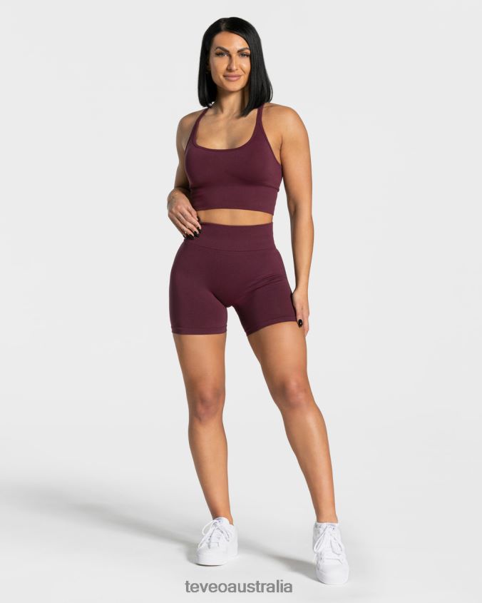 Clothing TEVEO Statement Scrunch Short Plum Women 2HL08D239