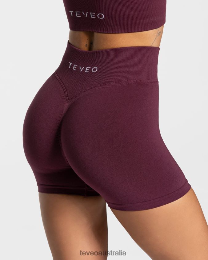 Clothing TEVEO Statement Scrunch Short Plum Women 2HL08D239
