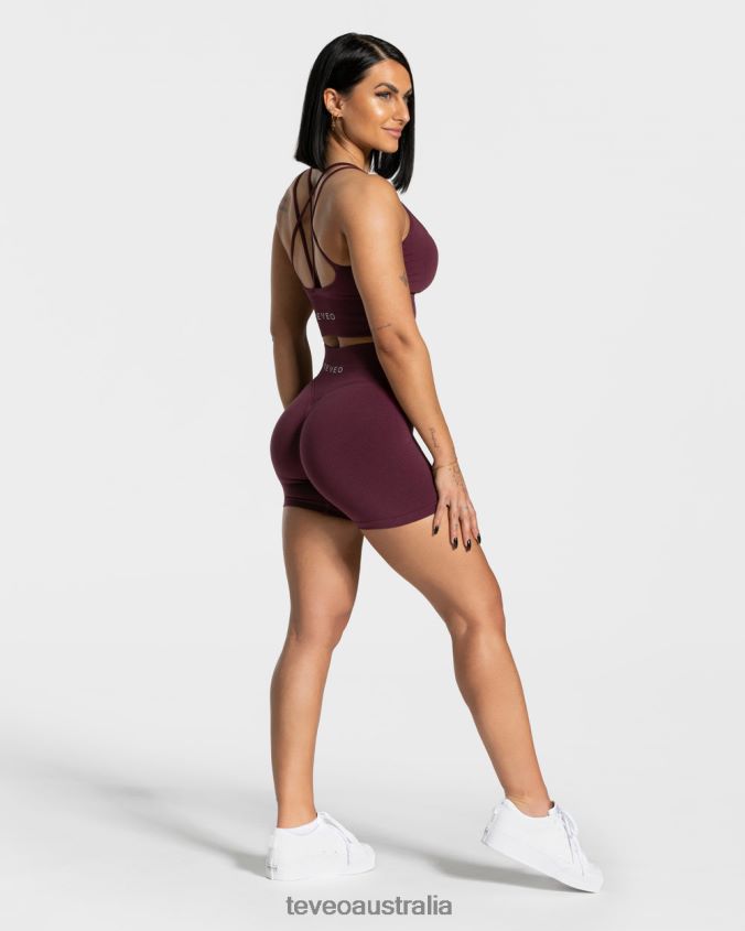 Clothing TEVEO Statement Scrunch Short Plum Women 2HL08D239