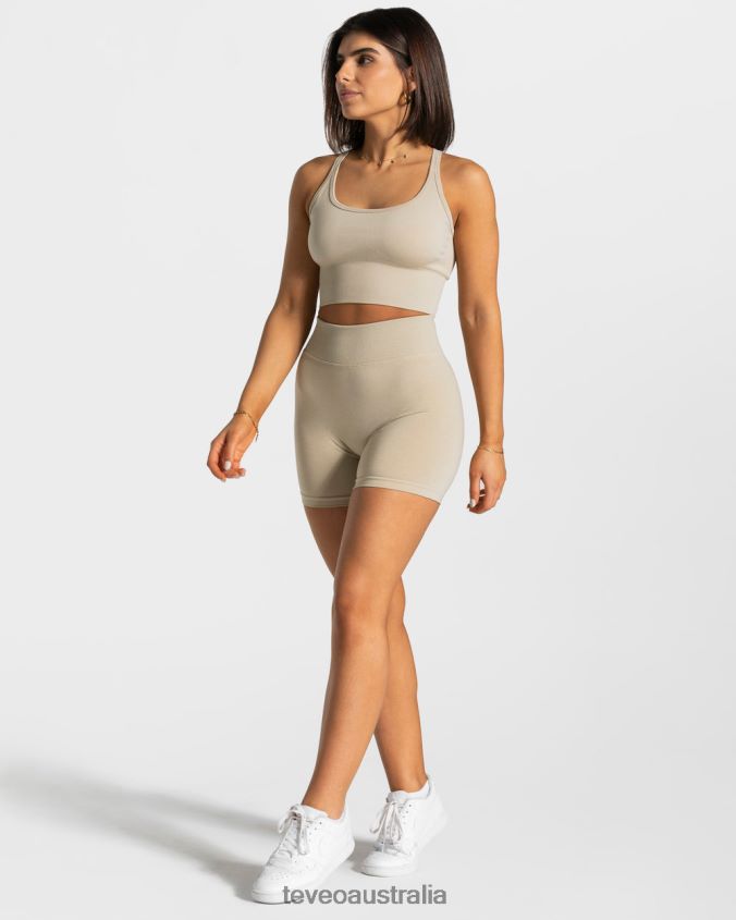 Clothing TEVEO Statement Scrunch Short Sand Women 2HL08D241