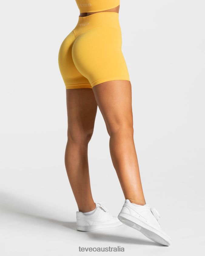 Clothing TEVEO Statement Scrunch Short Yellow Women 2HL08D233