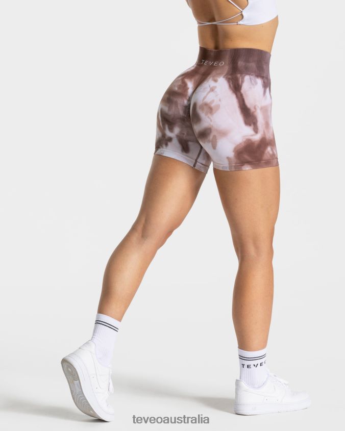 Clothing TEVEO Tie Dye Scrunch Short Earth Women 2HL08D183