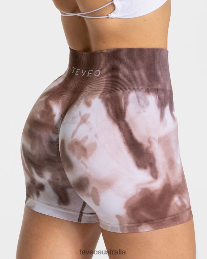 Clothing TEVEO Tie Dye Scrunch Short Earth Women 2HL08D183