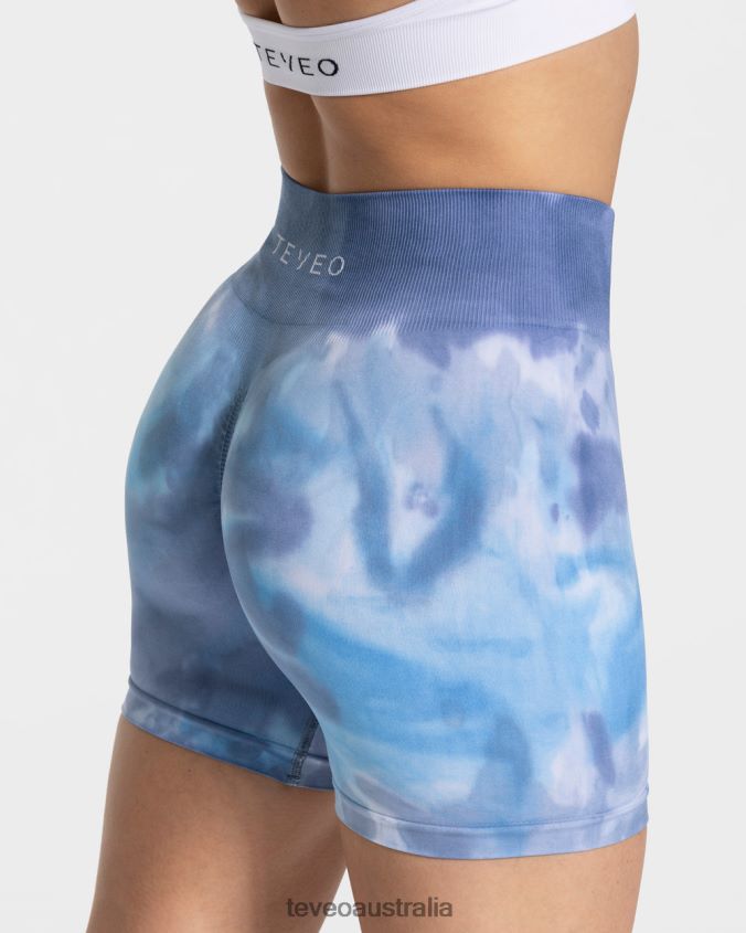 Clothing TEVEO Tie Dye Scrunch Short Ocean Women 2HL08D185