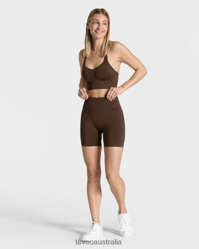 Clothing TEVEO Timeless Scrunch Short Dark brown Women 2HL08D214