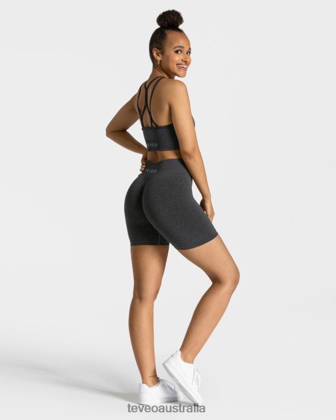 Clothing TEVEO Timeless Scrunch Short Dark gray Women 2HL08D215