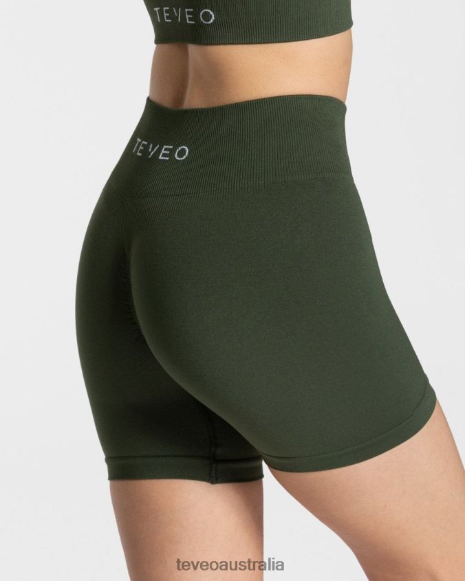 Clothing TEVEO Timeless Scrunch Short Khaki Women 2HL08D218