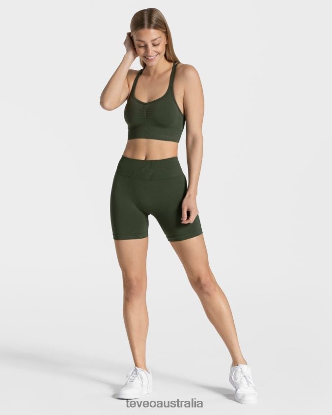Clothing TEVEO Timeless Scrunch Short Khaki Women 2HL08D218