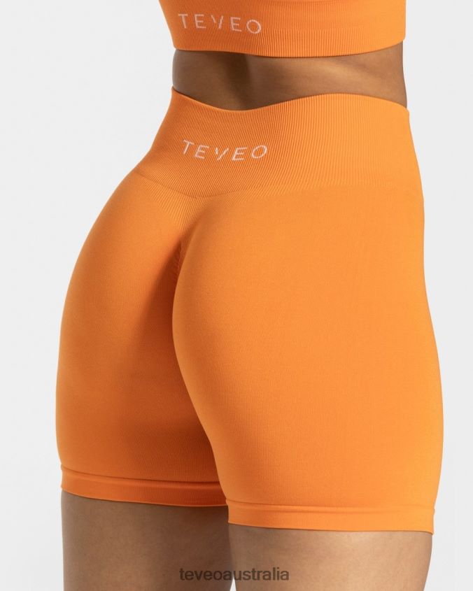 Clothing TEVEO Timeless Scrunch Short Orange Women 2HL08D220