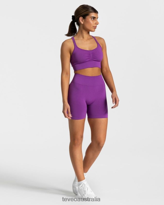 Clothing TEVEO Timeless Scrunch Short Purple Women 2HL08D227