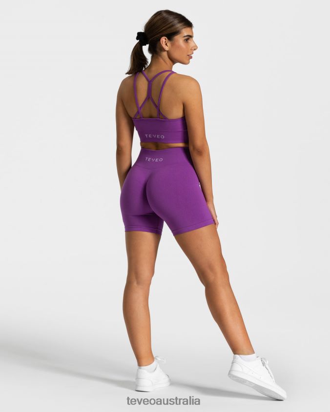 Clothing TEVEO Timeless Scrunch Short Purple Women 2HL08D227