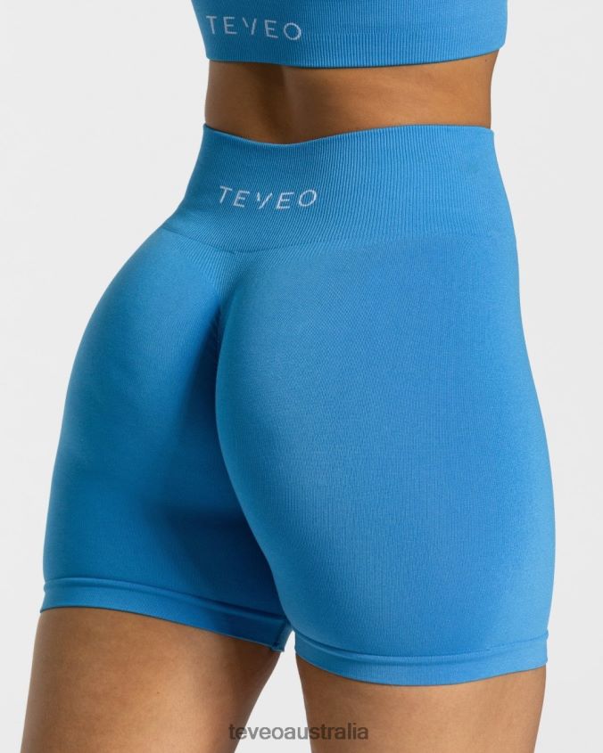 Clothing TEVEO Timeless Scrunch Short Summer Blue Women 2HL08D224