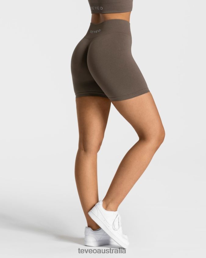 Clothing TEVEO Timeless Scrunch Short Taupe Women 2HL08D226