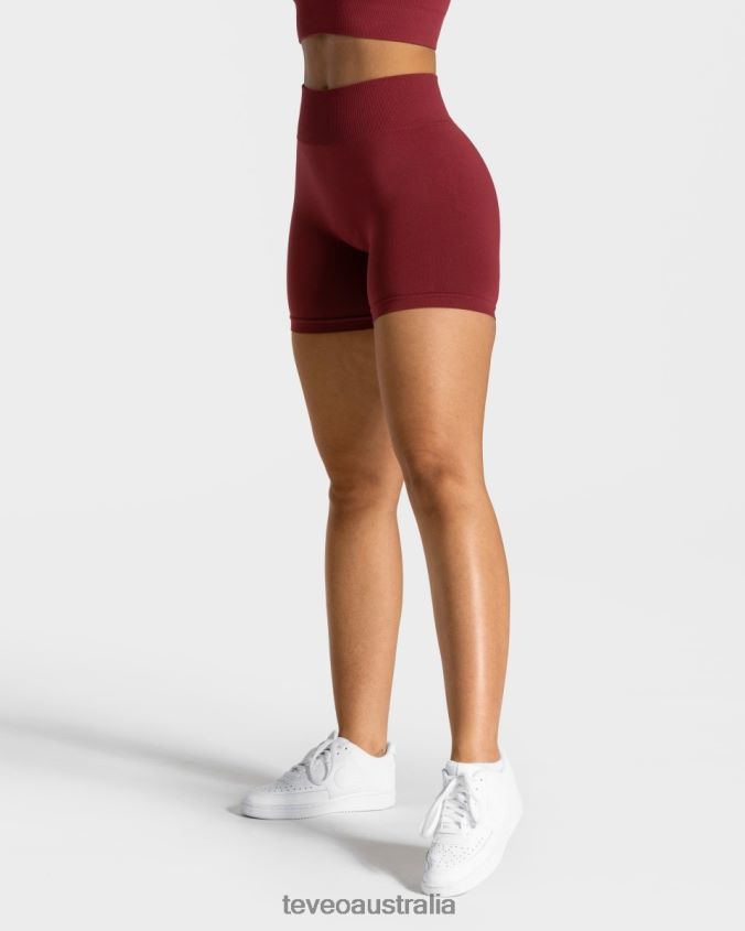 Clothing TEVEO Timeless Scrunch Short Wine red Women 2HL08D228
