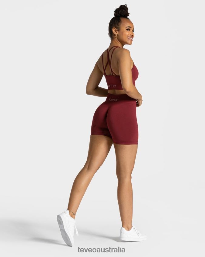 Clothing TEVEO Timeless Scrunch Short Wine red Women 2HL08D228
