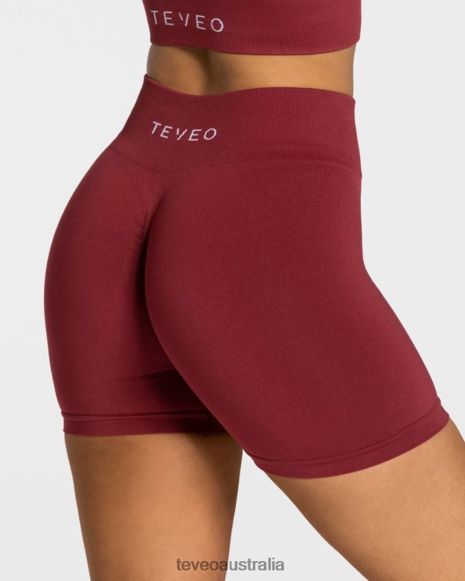 Clothing TEVEO Timeless Scrunch Short Wine red Women 2HL08D228