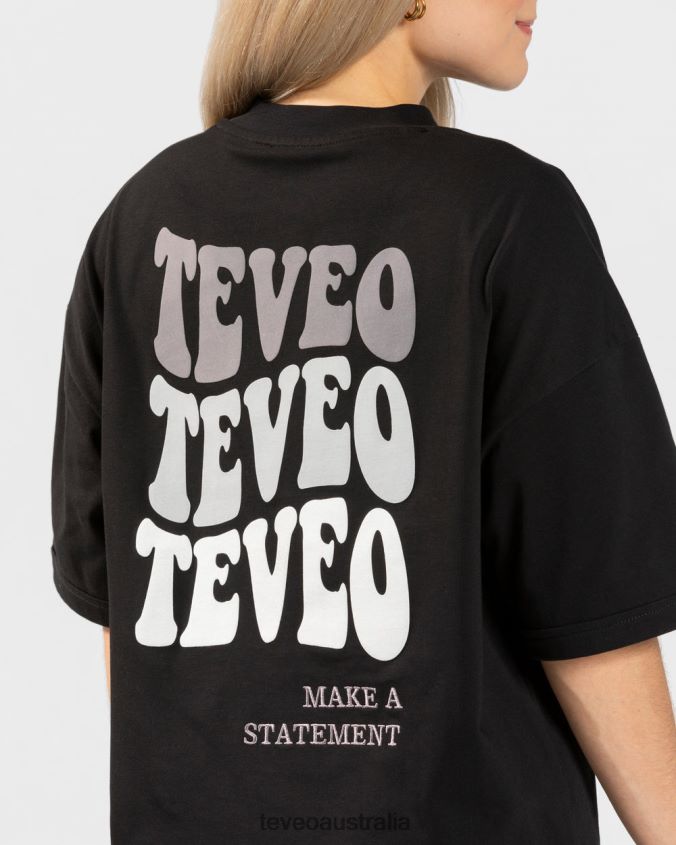 Clothing TEVEO Candy Oversized T-Shirt Black Women 2HL08D472