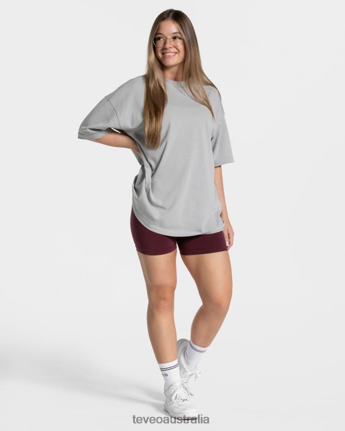 Clothing TEVEO Candy Oversized T-Shirt Light gray Women 2HL08D473