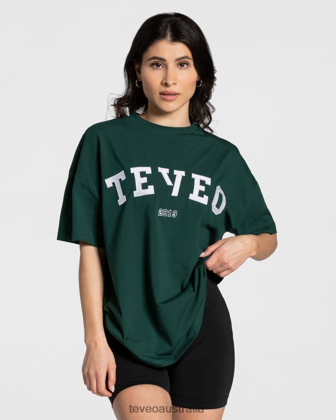 Clothing TEVEO College Oversized T-Shirt Dark green Women 2HL08D476
