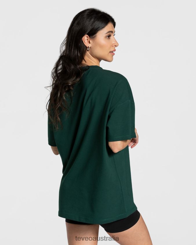 Clothing TEVEO College Oversized T-Shirt Dark green Women 2HL08D476