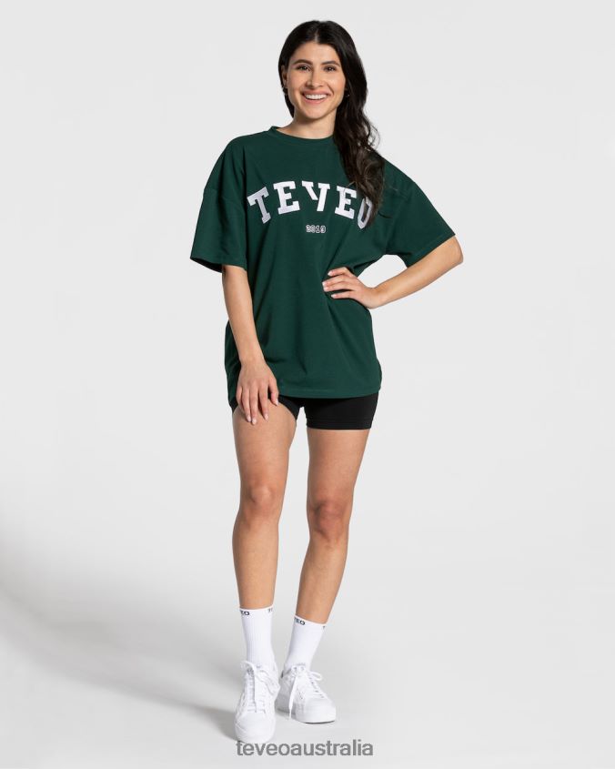 Clothing TEVEO College Oversized T-Shirt Dark green Women 2HL08D476