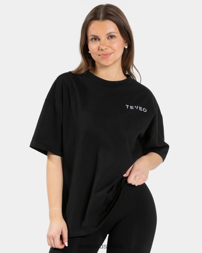 Clothing TEVEO Signature Oversized T-Shirt Black Women 2HL08D470