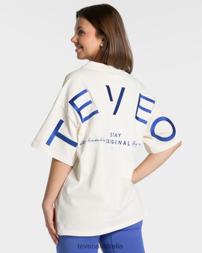 Clothing TEVEO Signature Oversized T-Shirt Off White Women 2HL08D469