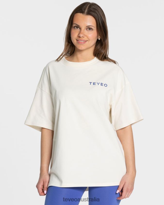 Clothing TEVEO Signature Oversized T-Shirt Off White Women 2HL08D469