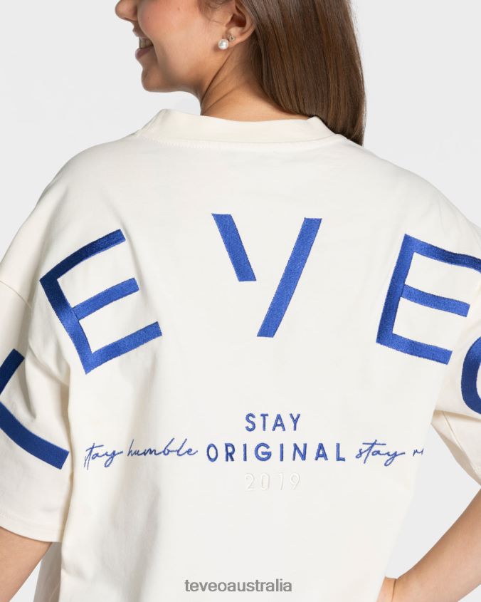 Clothing TEVEO Signature Oversized T-Shirt Off White Women 2HL08D469