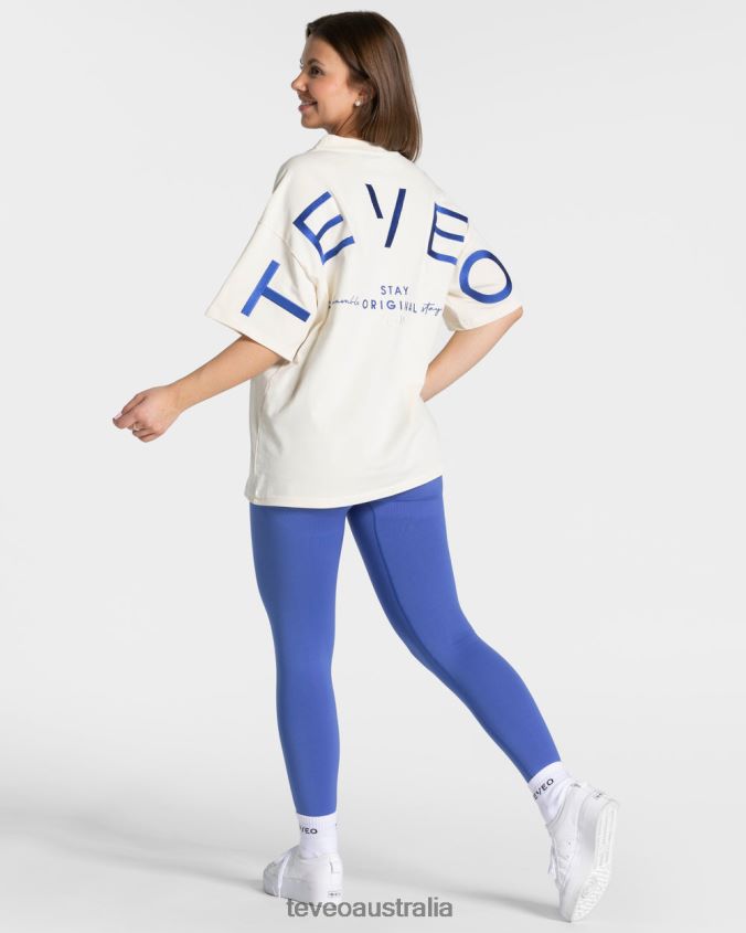 Clothing TEVEO Signature Oversized T-Shirt Off White Women 2HL08D469